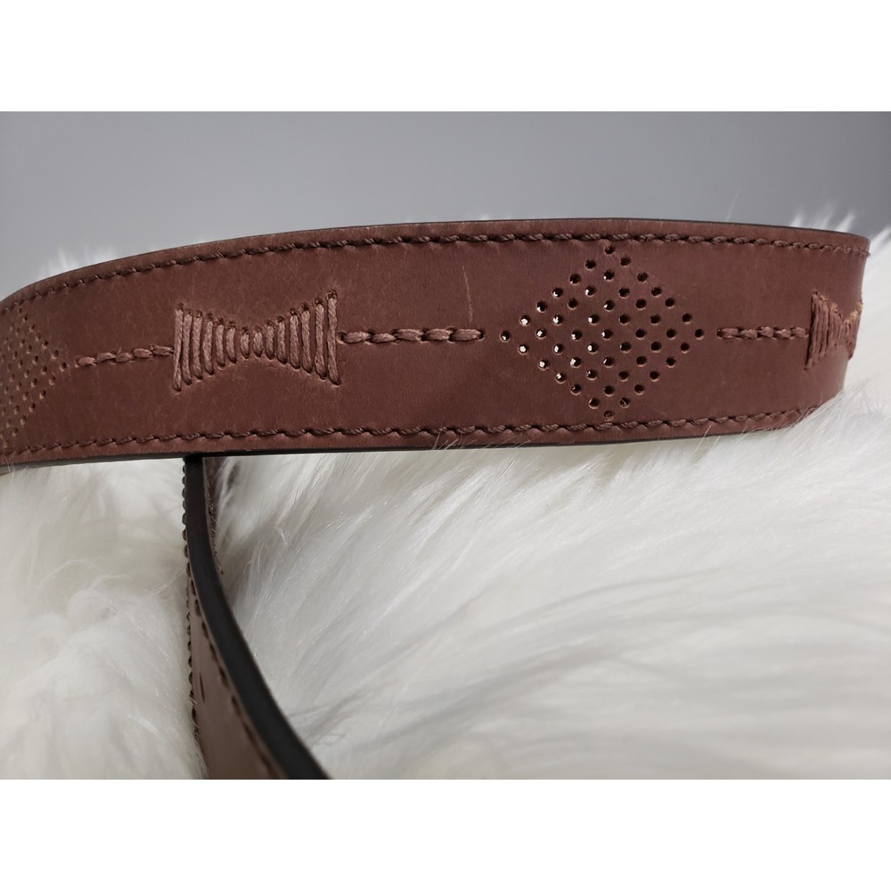 Idyllwind Rodeo Brown Genuine Leather Boho Western Festival Belt NO BUCKLE SMALL